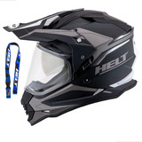 Capacete Helt Cross Titanium Dakar Ride Pro Oculos Interno
