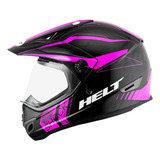 Capacete Helt Cross Vision Shock Rosa Pronta 62 Cor Rosa