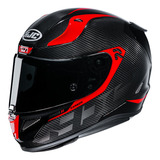 Capacete Hjc Rpha 11 Carbon Bleer Preto E Vermelho 58