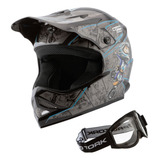 Capacete Infantil Enduro Off Road Trilha Moto Cross Tam 54