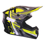 Capacete Infantil Ims Revo Cinza Preto Fluor