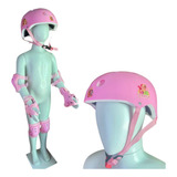 Capacete Infantil Princesas Kit Segurança Proteção Esportes