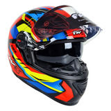 Capacete Integral Fw3 Gtx Fox Com Oculos Interno