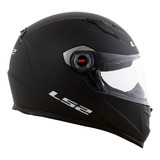 Capacete Ls2 Ff358 Monocolor Matte Preto Moto Fosco