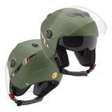 Capacete Masculino Aberto Custom Com Viseira Óculos Solar