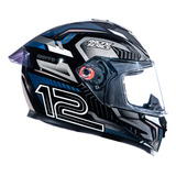 Capacete Moto Bieffe B12 Viseira Extra Colorida