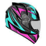Capacete Moto Feminino Ebf New Spark Esportivo C Narigueira