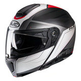 Capacete Moto Hjc Rpha 90s Robocop Com Óculos Solar Cor Preto cinza branco vermelho Tamanho Do Capacete 58