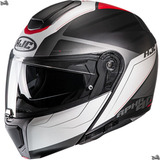 Capacete Moto Hjc Rpha 90s Robocop Com Óculos Solar Cor Preto cinza branco vermelho Tamanho Do Capacete 59