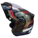 Capacete Moto Mixs Gladiator Delta Articulado Escamoteável Robocop Motociclista Motoqueiro Vermelho 56