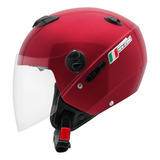 Capacete Moto Protork Aberto New Atomic Elite Óculos Fume