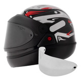 Capacete Moto Taurus San Marino Automático Mais Viseira Fume
