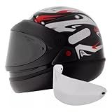 Capacete Moto Taurus San Marino Automático Preto Mais Viseira Fume 56