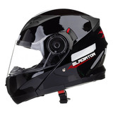 Capacete Moto Texx Gladiator Escamoteável Articulado Robocop