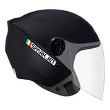 Capacete Motociclista Moto Esportiva Feminino Masculino Cor Preto Fosco Tamanho Do Capacete 58
