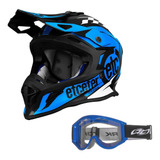 Capacete Motocross Etceter Fast Oculos 788 Trilha Off Road
