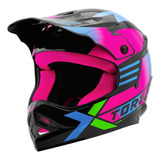 Capacete Motocross Infantil Fast Next Brilhante Kids