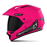 Capacete Motocross Viseira Fumê Pro Tork Mx Vision Rosa Tamanho Do Capacete 58