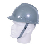 Capacete Msa Cinza Carneira Push Key C Jugular V Gard Obra