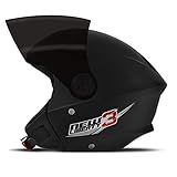 Capacete New Liberty Three 60 Preto Viseira Fume