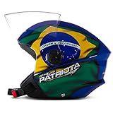 Capacete New Liberty Three Patriota 58 Azul Verde