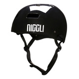 Capacete Niggli Pads Iron Profissional Preto Fita Preta