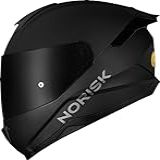 Capacete Norisk Razor Solid Matte Black Edition C Viseira Fumê 58 M