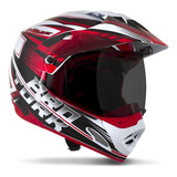 Capacete Off Road Motocross Trilha Th 1 Vision Viseira Fumê
