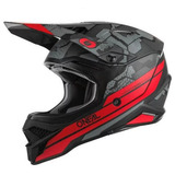 Capacete Oneal 3 Series Camo V22 Black red Mx Motocross