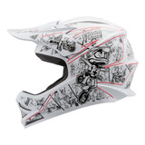 Capacete P Criança Moto Cross P trilha Factory Neon Protork