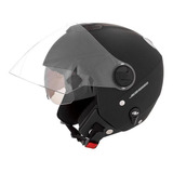 Capacete Para Moto Aberto Pro Tork New Atomic Solid Preto fosco Solid Tamanho 60