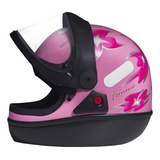 Capacete Para Moto Integral San Marino Femme Femme Rosa Tamanho 60