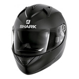 Capacete Para Moto Integral Shark Ridill Black Mat Blank Mat Tamanho G