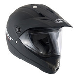 Capacete Para Moto Motocross Helt Cross Cross Vision Preto fosco Tamanho 60