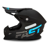 Capacete Para Moto Motocross Trilha Fast 788 Solid Pro Tork