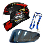 Capacete Polar Race Ranger Helt 62 Viseira Polar Iridium