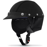 Capacete Protork Coquinho Moto Custom Couro Retro