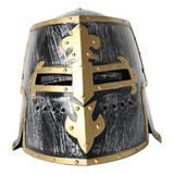 Capacete Real Cavaleiro Templário Elmo Guerreiro Medieval