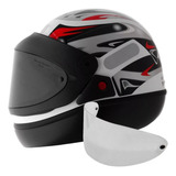 Capacete San Marino Taurus Automático Mais Viseira Fume