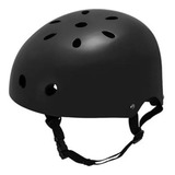 Capacete Skate Patins Bike Patinete Long Profissional Cor Preto Tamanho P
