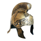 Capacete Soldado Romano Gladiador Medieval Dourado