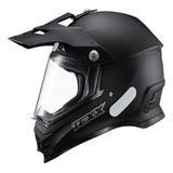 Capacete Texx Carcara Solid Preto Bigtrail Trilha Com Pala