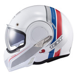 Capacete Texx Esc Stratos 180 Journey Branco Azul Verm 60