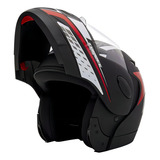 Capacete Zarref V4 Grafic Taurus Modular Robocop Articulado Cor Preto fosco Tamanho Do Capacete 56