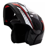 Capacete Zarref V4 Grafic Taurus Robocop Articulado Retratil