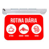 Capacho Divertido Rotina Diária Tapete Para Porta 40x60