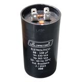 Capacitor 88 108uf 330vac Eletrolítico P Partida De Motor
