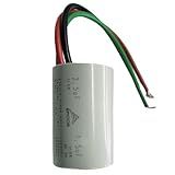 Capacitor De Partida 2 5uf 1 5uf 250v 27X47mm 3fios