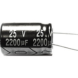 Capacitor Eletrolítico 2200uf X 25v 105 Kit Com 10 Peças