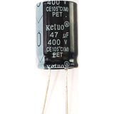Capacitor Eletrolítico 47uf X 400v 105 c Kit Com 4 Peças